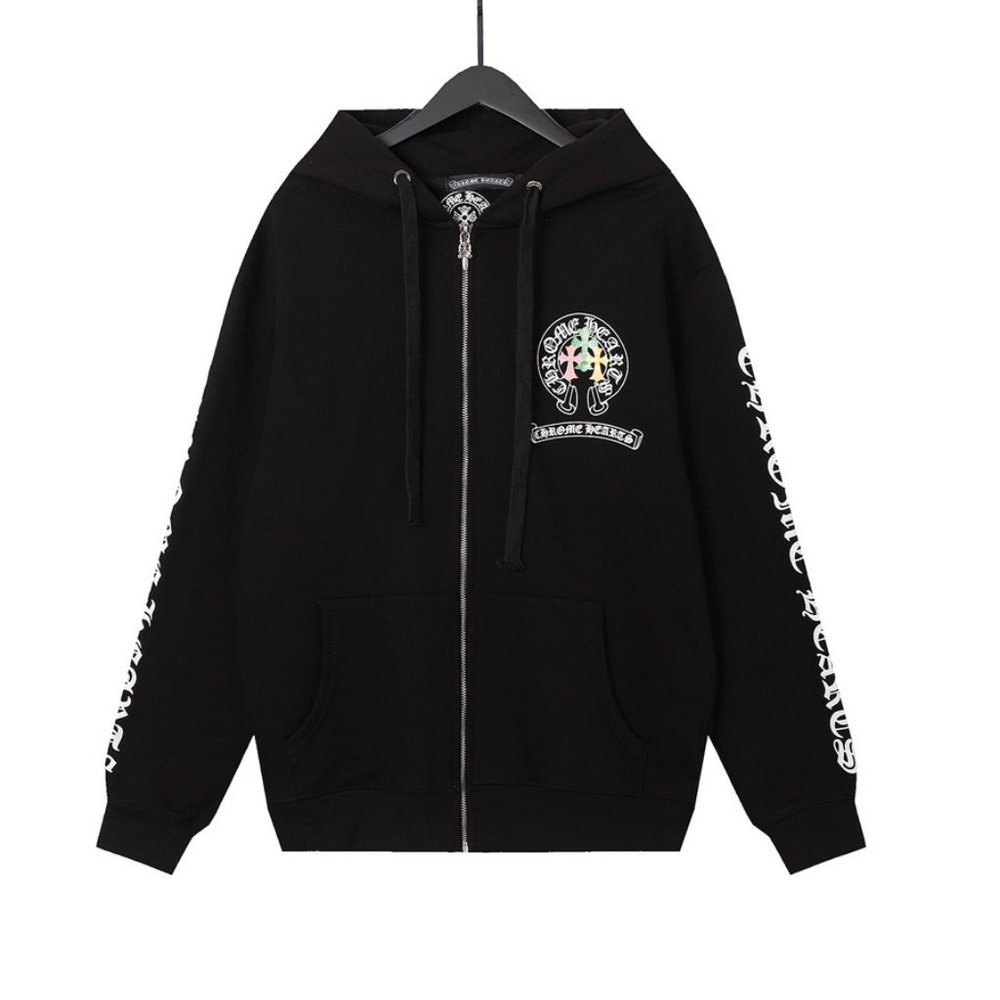Chrome Hearts Matty boy Print Colorful Zip Hoodie